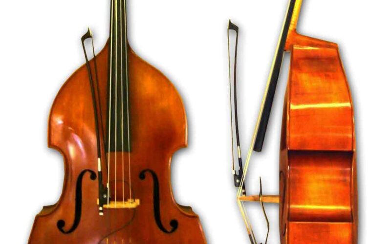 Une contrebasse acoustique