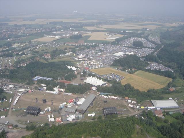 Le site du Dour Festival en Belgique