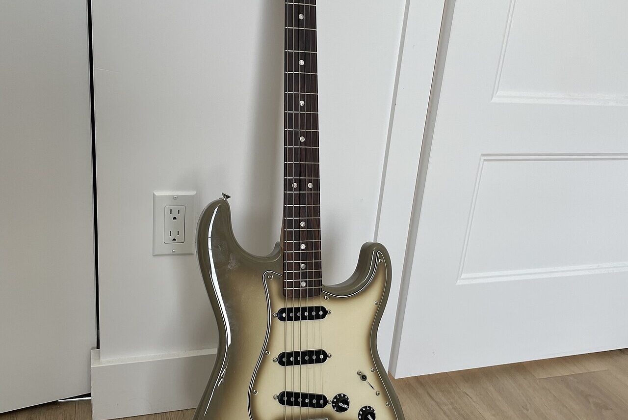 Une Fender Stratocaster (modèle Vintera II), photo d’illustration du modèle