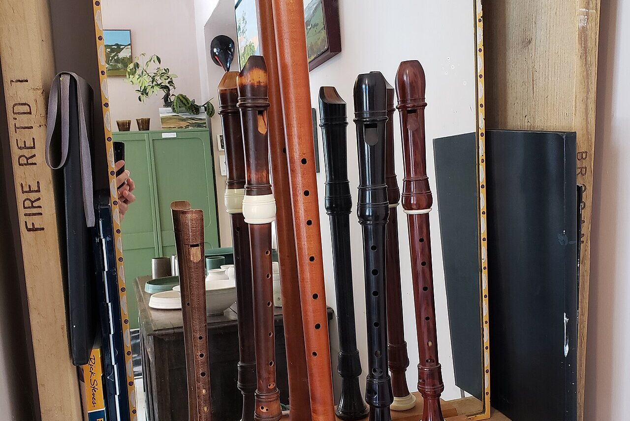 Flûtes à bec en bois