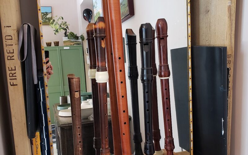 Flûtes à bec en bois