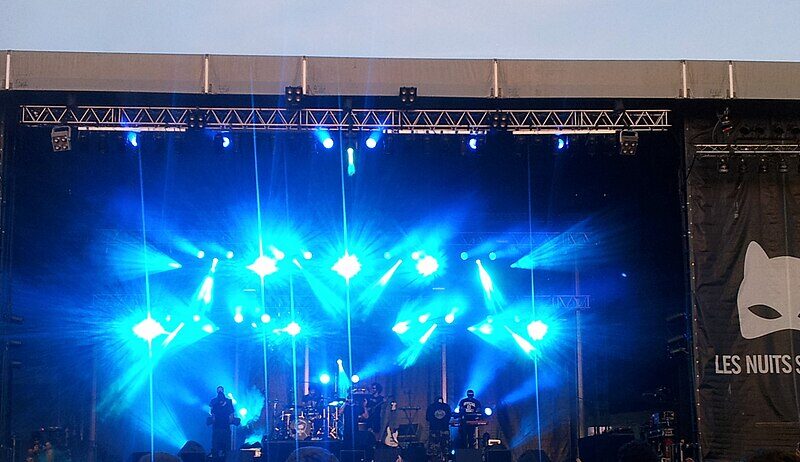 La grande scène du festival Les Nuits Secrètes à Aulnoye-Aymeries