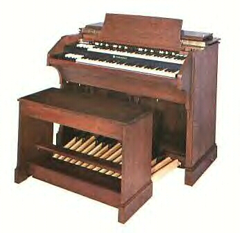 Orgue Hammond C3 avec ses tirettes harmoniques