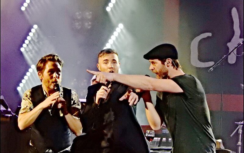 Le groupe Take That sur scène