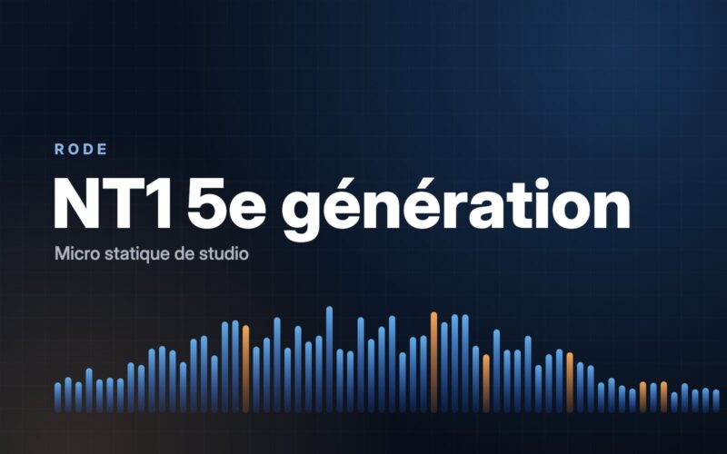 Visuel Musical Press : Rode NT1 5e génération, micro statique de studio