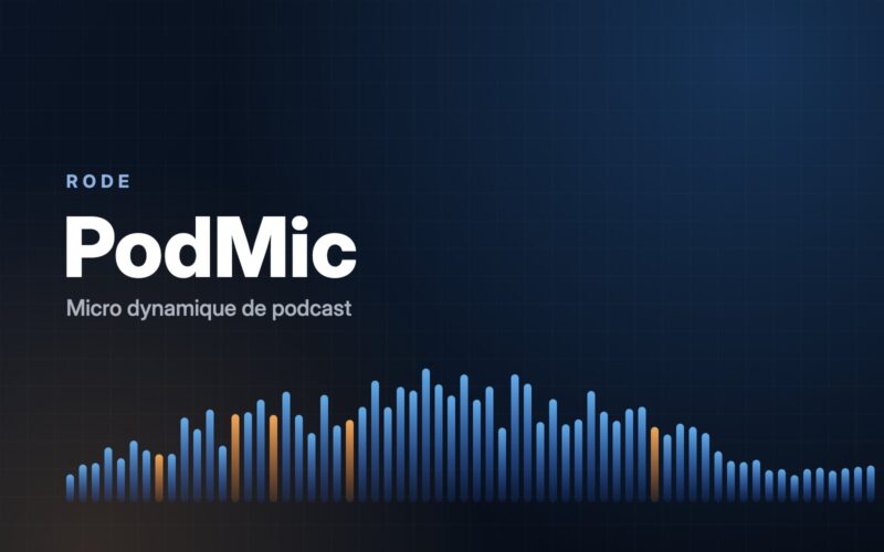 Visuel Musical Press : Rode PodMic, micro dynamique de podcast