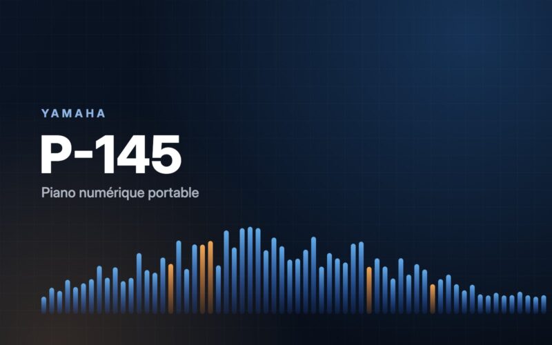 Visuel Musical Press : Yamaha P-145, piano numérique portable
