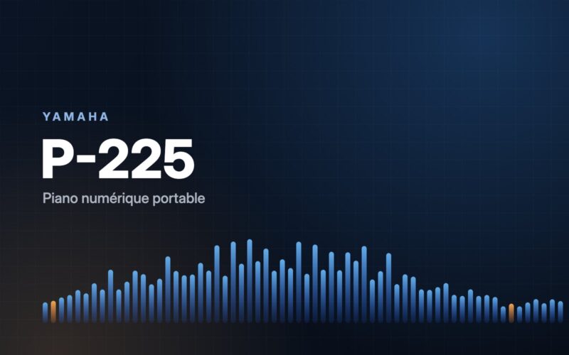 Visuel Musical Press : Yamaha P-225, piano numérique portable
